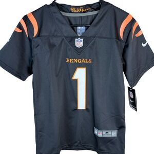 Nike Ja'Marr Chase Cincinnati Bengals NFL Jersey Youth Medium 10/12 Black New
